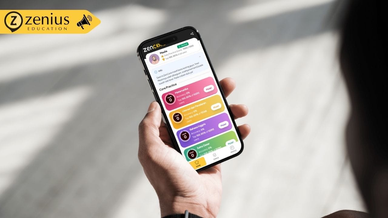 Aplikasi belajar online Zenius ZenCore
