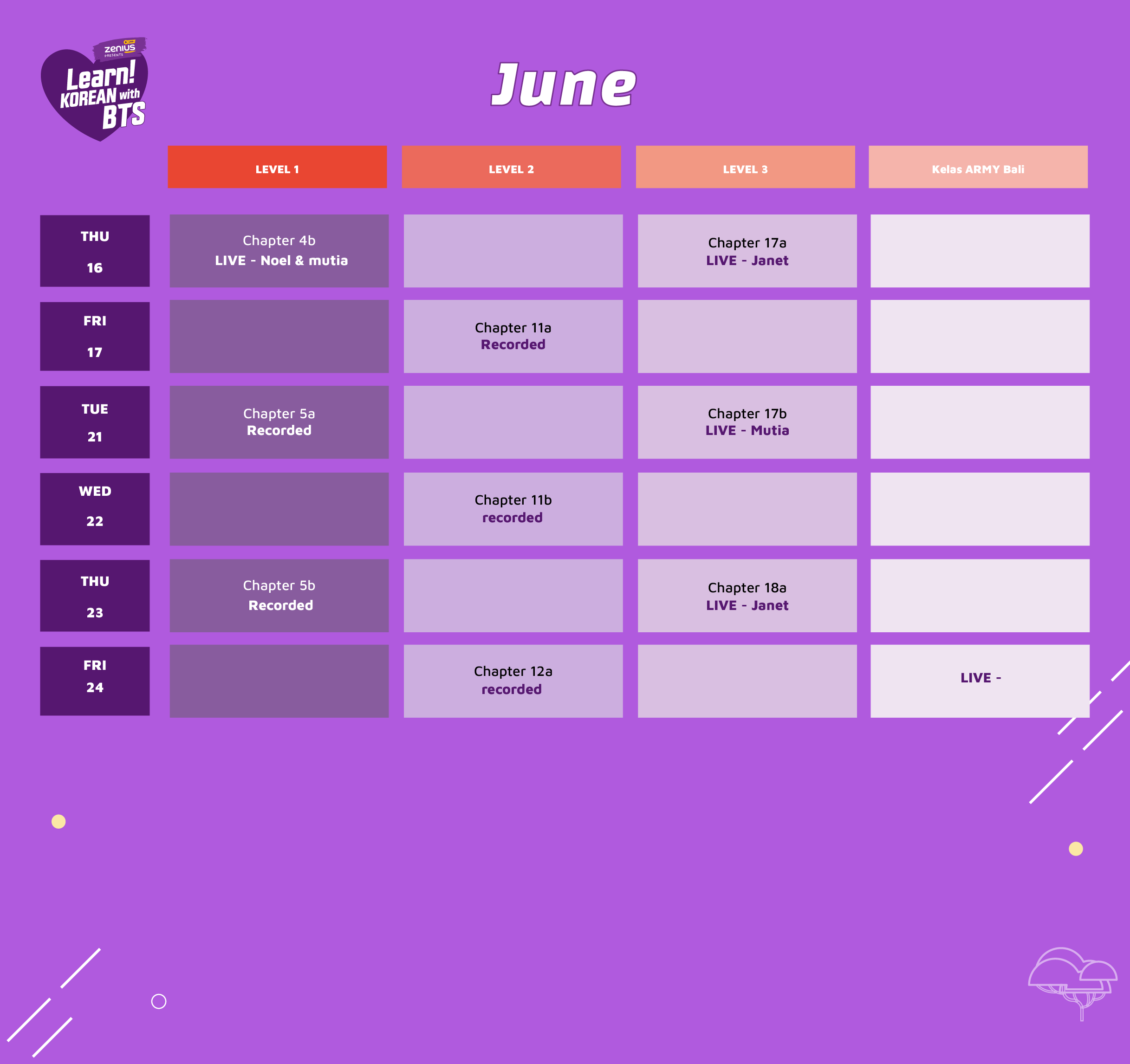 jadwal kelas bahasa korea zenius batch 3