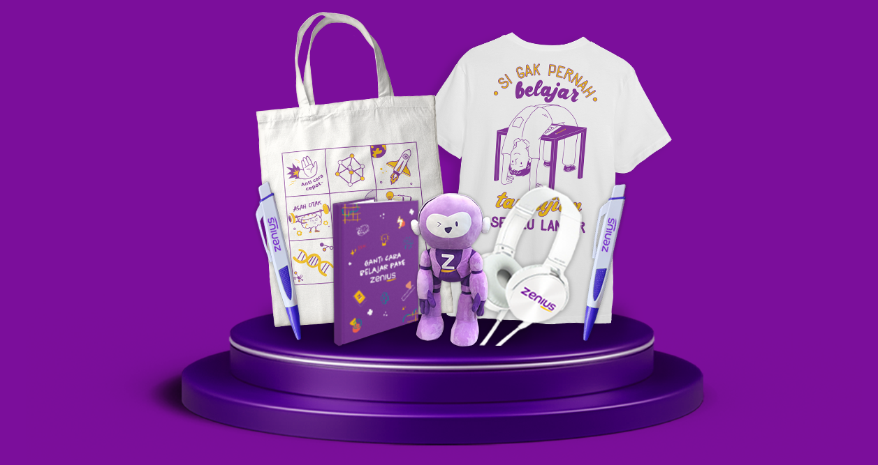 Dapatkan Merchandise Exclusive Zenius dan Discount Special Paket Zenius!